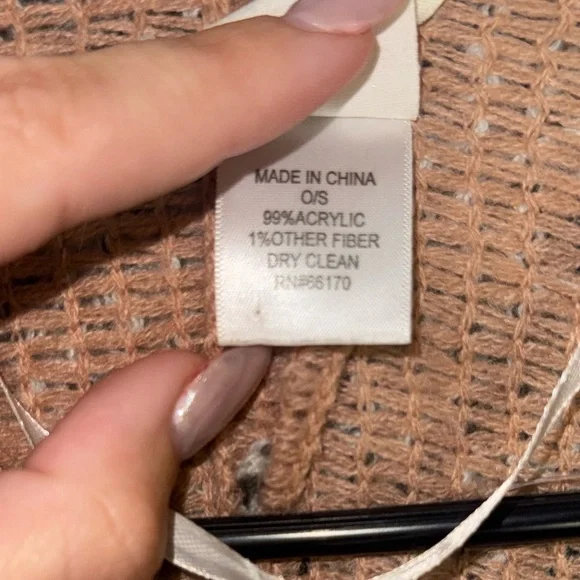 Anthropologie Akemi + Kin Alva Textured Chevron Wrap Sweater Kimono - Picture 5 of 7